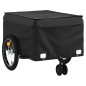 vidaXL Fahrradanhänger Schwarz 45 kg Eisen vidaXL Fahrradanhänger Schwarz 45 kg Eisen