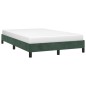 vidaXL Bettgestell Dunkelgrün 120x190 cm Samt vidaXL Bettgestell Dunkelgrün 120x190 cm Samt