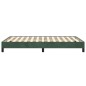 vidaXL Bettgestell Dunkelgrün 120x190 cm Samt vidaXL Bettgestell Dunkelgrün 120x190 cm Samt