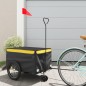 vidaXL Fahrradanhänger Schwarz und Gelb 30 kg Eisen vidaXL Fahrradanhänger Schwarz und Gelb 30 kg Eisen