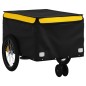 vidaXL Fahrradanhänger Schwarz und Gelb 30 kg Eisen vidaXL Fahrradanhänger Schwarz und Gelb 30 kg Eisen