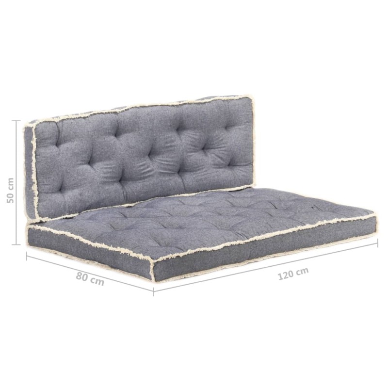 vidaXL 2-tlg. Palettenkissen-Set Blau vidaXL 2-tlg. Palettenkissen-Set Blau