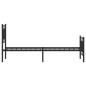 vidaXL Bettgestell mit Kopf- und Fußteil Metall Schwarz 75x190 cm vidaXL Bettgestell mit Kopf- und Fußteil Metall Schwarz 75x190 cm