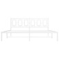 vidaXL Bettgestell mit Kopfteil Metall Weiß 180x200 cm vidaXL Bettgestell mit Kopfteil Metall Weiß 180x200 cm