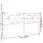 vidaXL Kopfteil Metall Weiß 150 cm