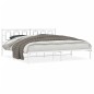 vidaXL Bettgestell mit Kopfteil Metall Weiß 193x203 cm vidaXL Bettgestell mit Kopfteil Metall Weiß 193x203 cm