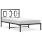 vidaXL Bettgestell mit Kopfteil Metall Schwarz 100x190 cm vidaXL Bettgestell mit Kopfteil Metall Schwarz 100x190 cm