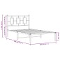 vidaXL Bettgestell mit Kopfteil Metall Schwarz 100x190 cm vidaXL Bettgestell mit Kopfteil Metall Schwarz 100x190 cm