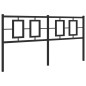 vidaXL Kopfteil Metall Schwarz 150 cm vidaXL Kopfteil Metall Schwarz 150 cm