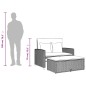 vidaXL Gartensofa mit Kissen 2-Sitzer Beige Poly Rattan vidaXL Gartensofa mit Kissen 2-Sitzer Beige Poly Rattan