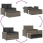 vidaXL Gartensofa mit Kissen 2-Sitzer Grau Poly Rattan & Akazienholz vidaXL Gartensofa mit Kissen 2-Sitzer Grau Poly Rattan & Akazienholz