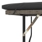 vidaXL Gartensofa mit Kissen 2-Sitzer Grau Poly Rattan & Akazienholz vidaXL Gartensofa mit Kissen 2-Sitzer Grau Poly Rattan & Akazienholz