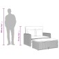 vidaXL Gartensofa mit Kissen 2-Sitzer Grau Poly Rattan & Akazienholz vidaXL Gartensofa mit Kissen 2-Sitzer Grau Poly Rattan & Akazienholz