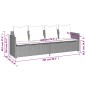 vidaXL Sonnenliege mit Kissen Beige Poly Rattan vidaXL Sonnenliege mit Kissen Beige Poly Rattan