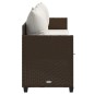 vidaXL Sonnenliege mit Kissen Braun Poly Rattan vidaXL Sonnenliege mit Kissen Braun Poly Rattan