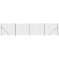 vidaXL Maschendrahtzaun mit Bodenflansch Anthrazit 1,8x10 m vidaXL Maschendrahtzaun mit Bodenflansch Anthrazit 1,8x10 m
