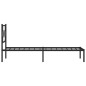 vidaXL Bettgestell mit Kopfteil Metall Schwarz 90x190 cm vidaXL Bettgestell mit Kopfteil Metall Schwarz 90x190 cm