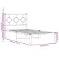 vidaXL Bettgestell mit Kopfteil Metall Schwarz 90x190 cm vidaXL Bettgestell mit Kopfteil Metall Schwarz 90x190 cm