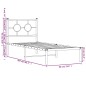 vidaXL Bettgestell mit Kopfteil Metall Weiß 80x200 cm vidaXL Bettgestell mit Kopfteil Metall Weiß 80x200 cm