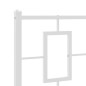 vidaXL Bettgestell mit Kopfteil Metall Weiß 75x190 cm vidaXL Bettgestell mit Kopfteil Metall Weiß 75x190 cm