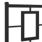 vidaXL Bettgestell mit Kopf- und Fußteil Metall Schwarz 150x200 cm vidaXL Bettgestell mit Kopf- und Fußteil Metall Schwarz 150x200 cm