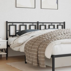 vidaXL Kopfteil Metall Schwarz 180 cm