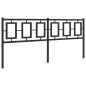 vidaXL Kopfteil Metall Schwarz 180 cm