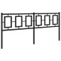 vidaXL Kopfteil Metall Schwarz 180 cm
