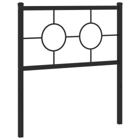 vidaXL Kopfteil Metall Schwarz 80 cm