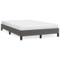 vidaXL Bettgestell Grau 120x190 cm Kunstleder vidaXL Bettgestell Grau 120x190 cm Kunstleder