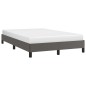 vidaXL Bettgestell Grau 120x190 cm Kunstleder vidaXL Bettgestell Grau 120x190 cm Kunstleder
