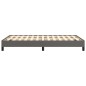 vidaXL Bettgestell Grau 120x190 cm Kunstleder vidaXL Bettgestell Grau 120x190 cm Kunstleder