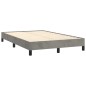 vidaXL Bettgestell Hellgrau 120x190 cm Samt vidaXL Bettgestell Hellgrau 120x190 cm Samt