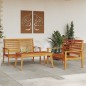 vidaXL 3-tlg. Garten-Lounge-Set Massivholz Akazie vidaXL 3-tlg. Garten-Lounge-Set Massivholz Akazie