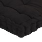 Palettenkissen 5-tlg. Schwarz Baumwolle Palettenkissen 5-tlg. Schwarz Baumwolle