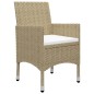 3-tlg. Garten-Essgruppe Beige 3-tlg. Garten-Essgruppe Beige