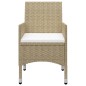 3-tlg. Garten-Essgruppe Beige 3-tlg. Garten-Essgruppe Beige