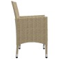 3-tlg. Garten-Essgruppe Beige 3-tlg. Garten-Essgruppe Beige
