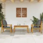 vidaXL 3-tlg. Garten-Lounge-Set mit Kissen Massivholz Akazie vidaXL 3-tlg. Garten-Lounge-Set mit Kissen Massivholz Akazie