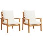 vidaXL 5-tlg. Garten-Lounge-Set mit Kissen Massivholz Akazie