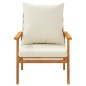 vidaXL 5-tlg. Garten-Lounge-Set mit Kissen Massivholz Akazie