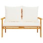vidaXL 5-tlg. Garten-Lounge-Set mit Kissen Massivholz Akazie