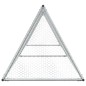 vidaXL Hühnerkäfig Silbern 400x105x91 cm Verzinkter Stahl vidaXL Hühnerkäfig Silbern 400x105x91 cm Verzinkter Stahl