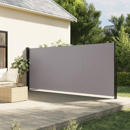 vidaXL Seitenmarkise Ausziehbar Grau 170x300 cm