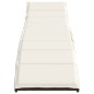 vidaXL Sonnenliege mit Kissen Braun 55x199x50 cm Poly Rattan vidaXL Sonnenliege mit Kissen Braun 55x199x50 cm Poly Rattan