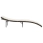 vidaXL Sonnenliege mit Kissen Braun 55x199x50 cm Poly Rattan vidaXL Sonnenliege mit Kissen Braun 55x199x50 cm Poly Rattan