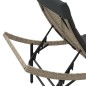vidaXL Sonnenliege mit Kissen Hellgrau 55x199x50 cm Poly Rattan vidaXL Sonnenliege mit Kissen Hellgrau 55x199x50 cm Poly Rattan