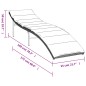 vidaXL Sonnenliege mit Kissen Hellgrau 55x199x50 cm Poly Rattan vidaXL Sonnenliege mit Kissen Hellgrau 55x199x50 cm Poly Rattan