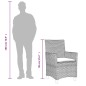 vidaXL Gartenstühle mit Kissen 2 Stk. Schwarz Poly Rattan Massivholz vidaXL Gartenstühle mit Kissen 2 Stk. Schwarz Poly Rattan Massivholz