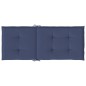 vidaXL Hochlehner-Auflagen 4 Stk. Marineblau Stoff vidaXL Hochlehner-Auflagen 4 Stk. Marineblau Stoff